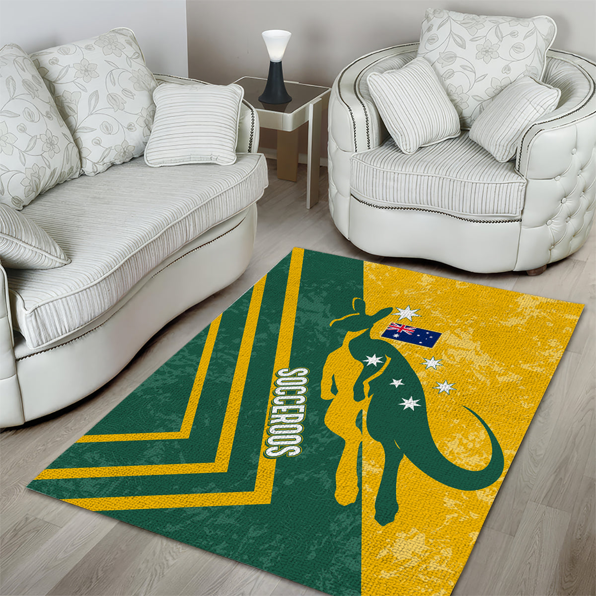 personalised-australia-soccer-area-rug-green-gold-go-socceroos