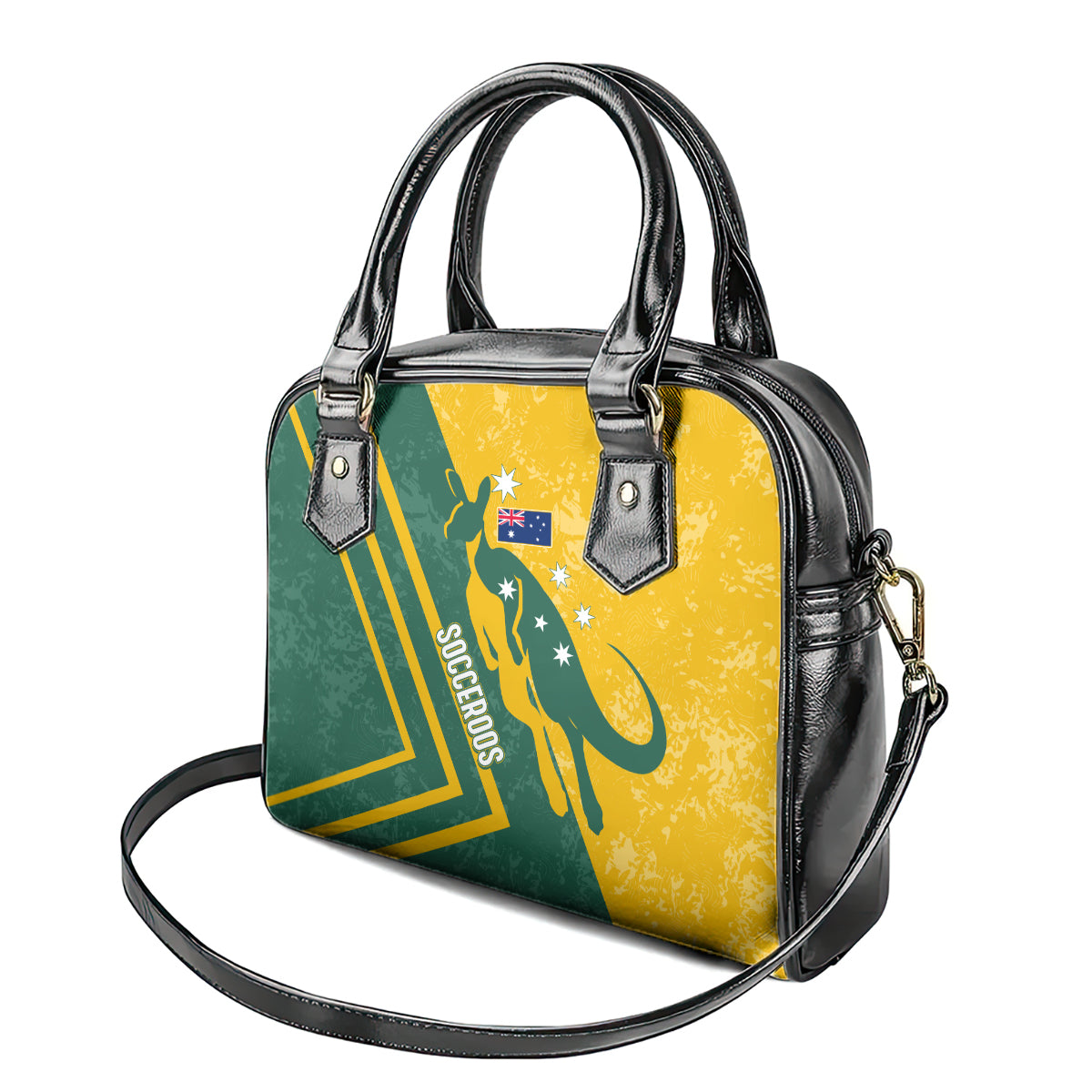 personalised-australia-soccer-shoulder-handbag-green-gold-go-socceroos