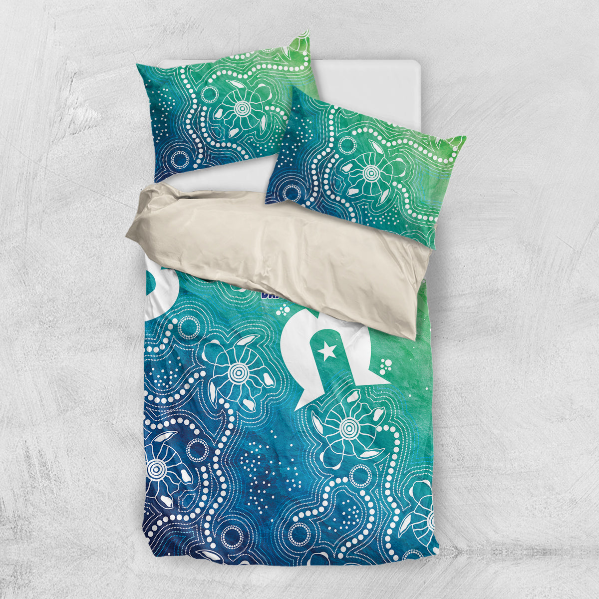 Australia Aboriginal Style Bedding Set World Ocean Day