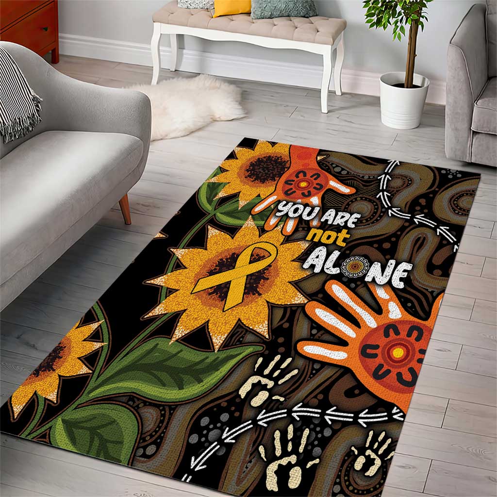 Australia Indigenous Area Rug You Are Not Alone