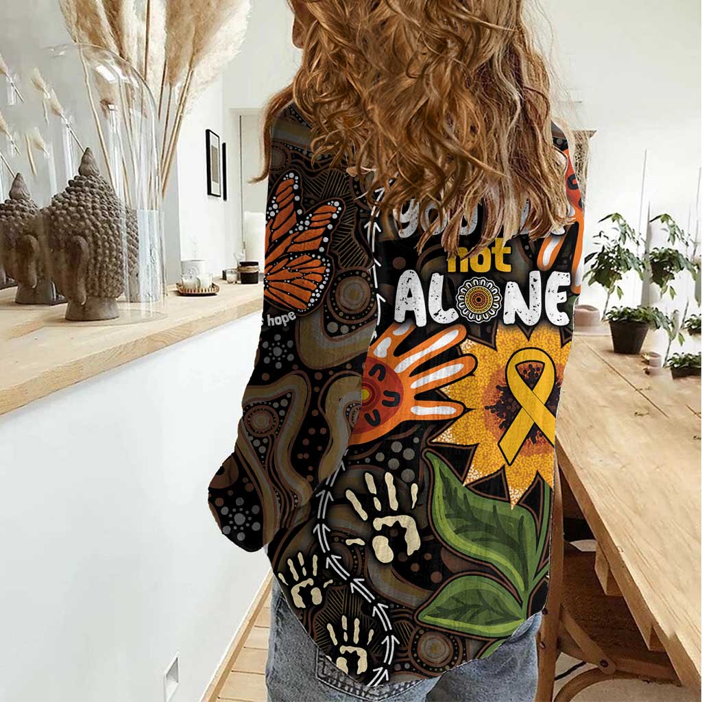 Australia Indigenous Women Casual Shirt You Are Not Alone