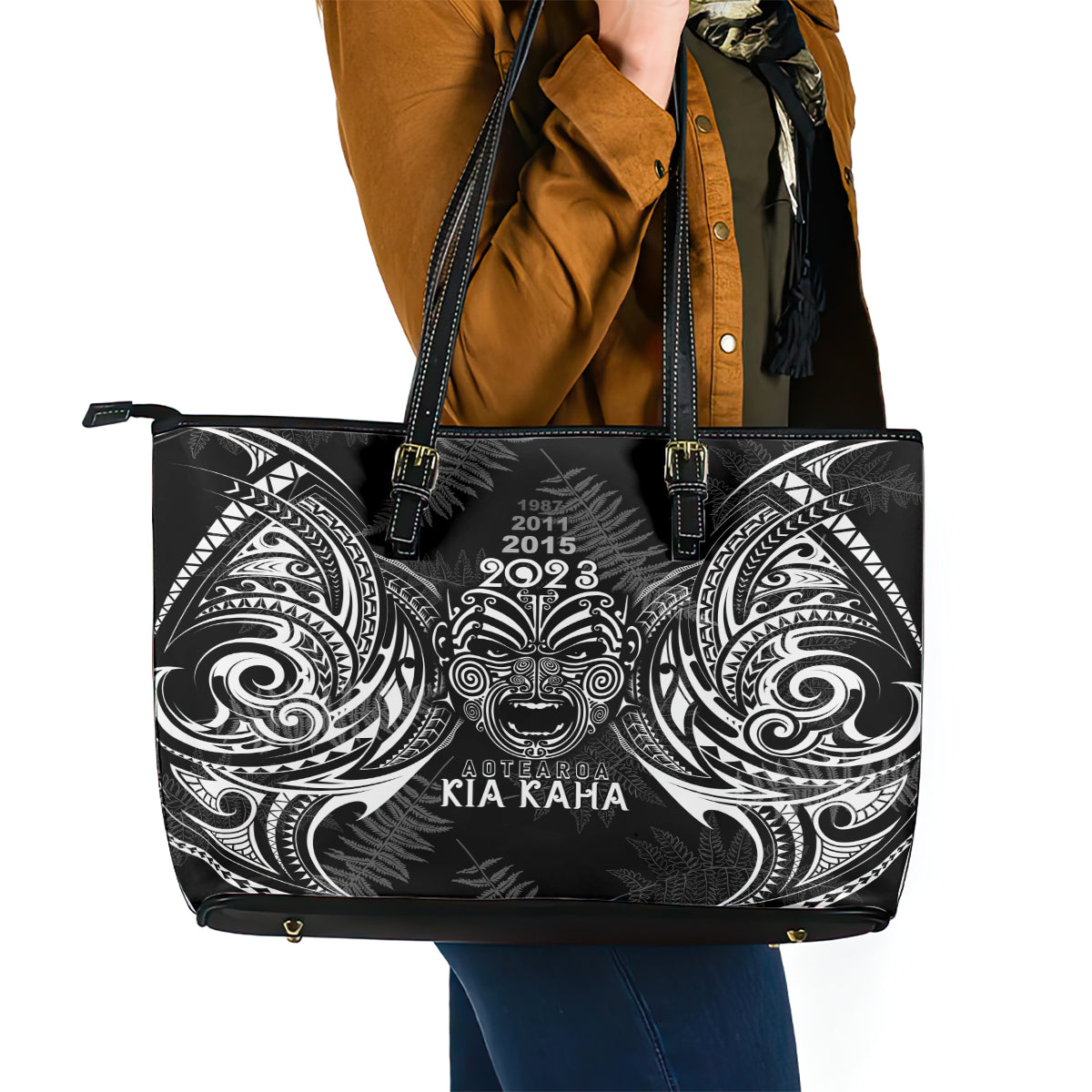 custom-new-zealand-rugby-leather-tote-bag-2023-world-cup-aotearoa-haka-face