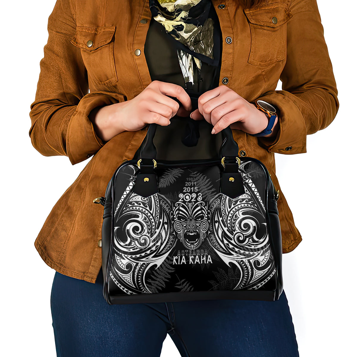 custom-new-zealand-rugby-shoulder-handbag-2023-world-cup-aotearoa-haka-face