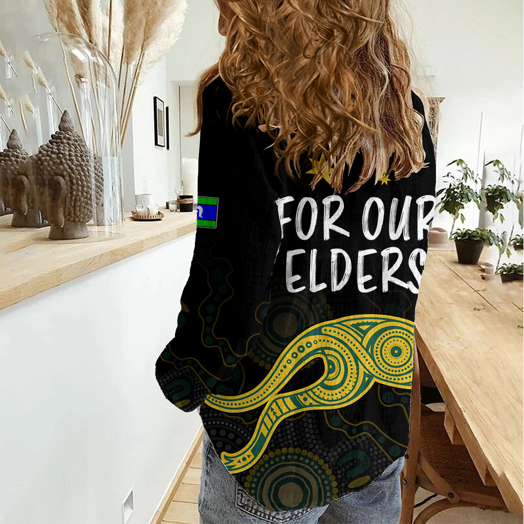 NAIDOC Week 2023 Women Casual Shirt Australia Soccer Matildas - For Our Elders LT7