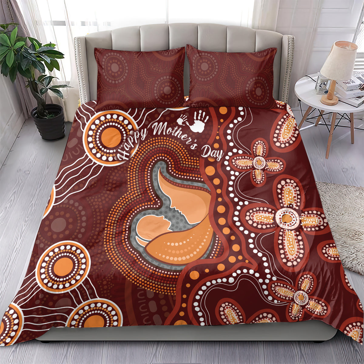 Australia Mother's Day Indigenous Bedding Set Aboriginal Art