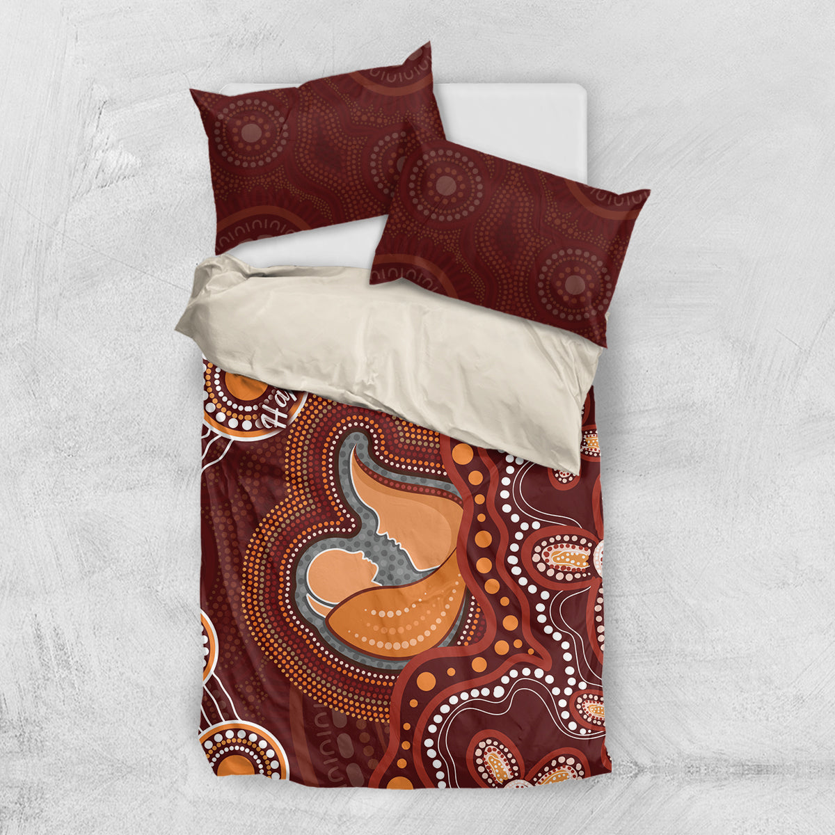 Australia Mother's Day Indigenous Bedding Set Aboriginal Art