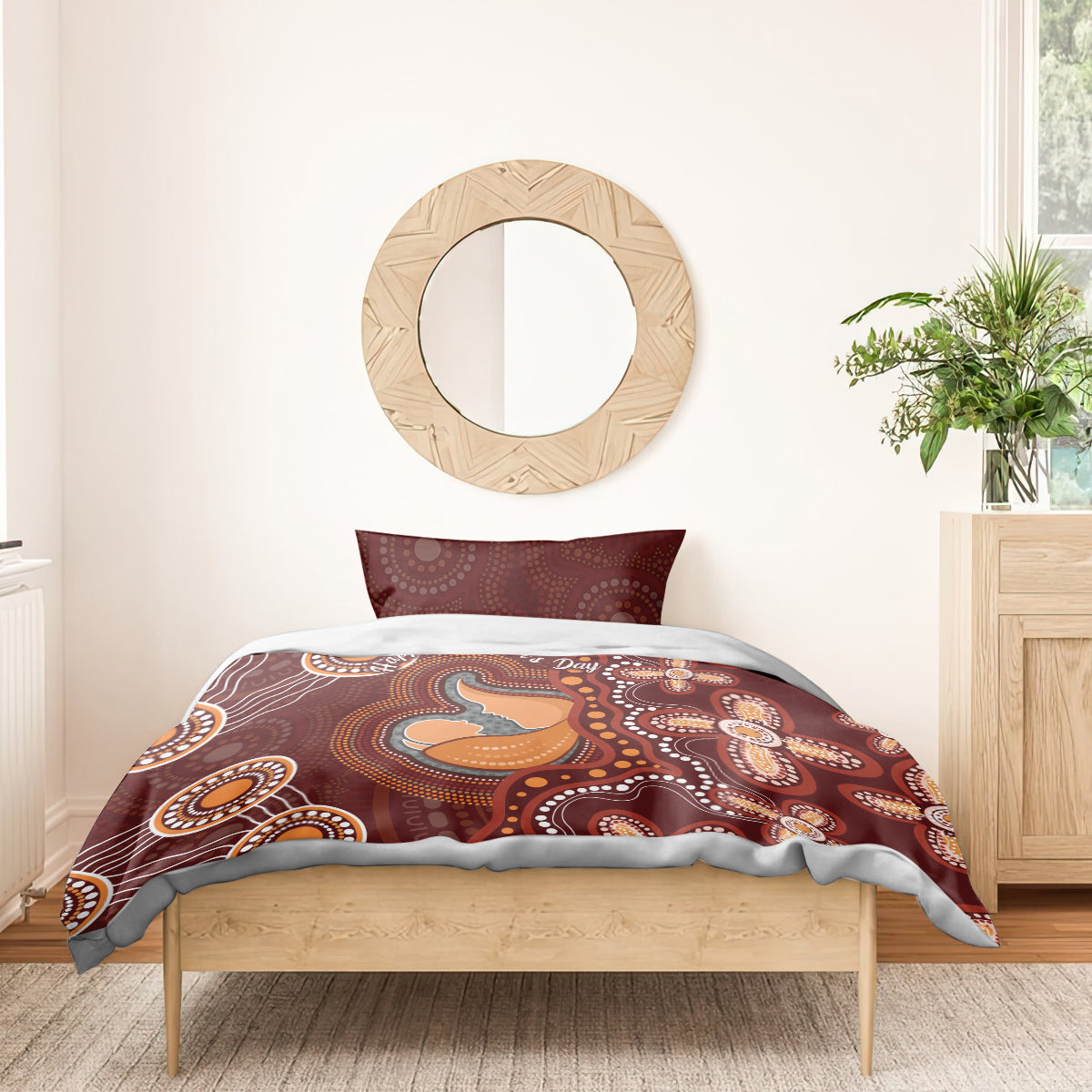 Australia Mother's Day Indigenous Bedding Set Aboriginal Art