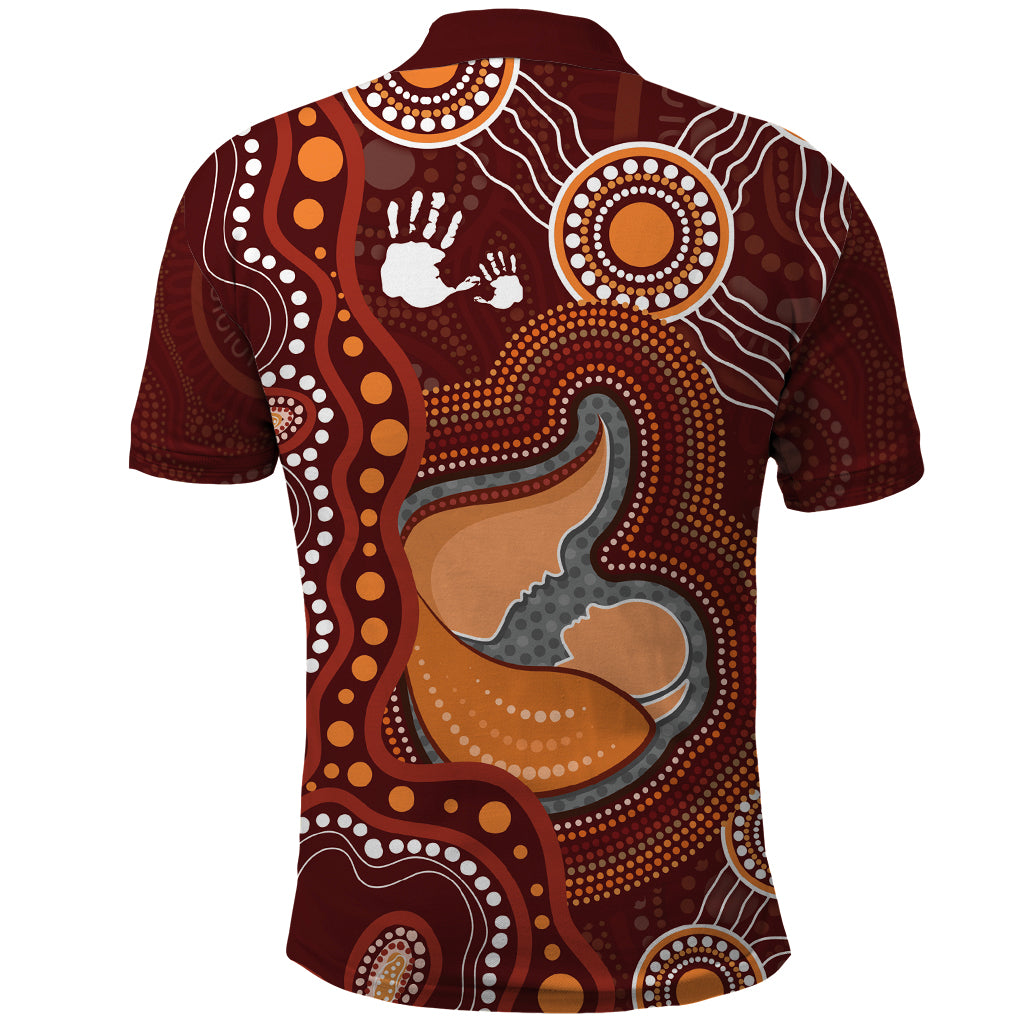 Australia Mother's Day Indigenous Polo Shirt Aboriginal Art