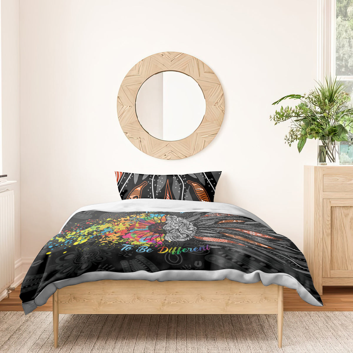 Australia Aboriginal Bedding Set Autism It's Okay To Be Different