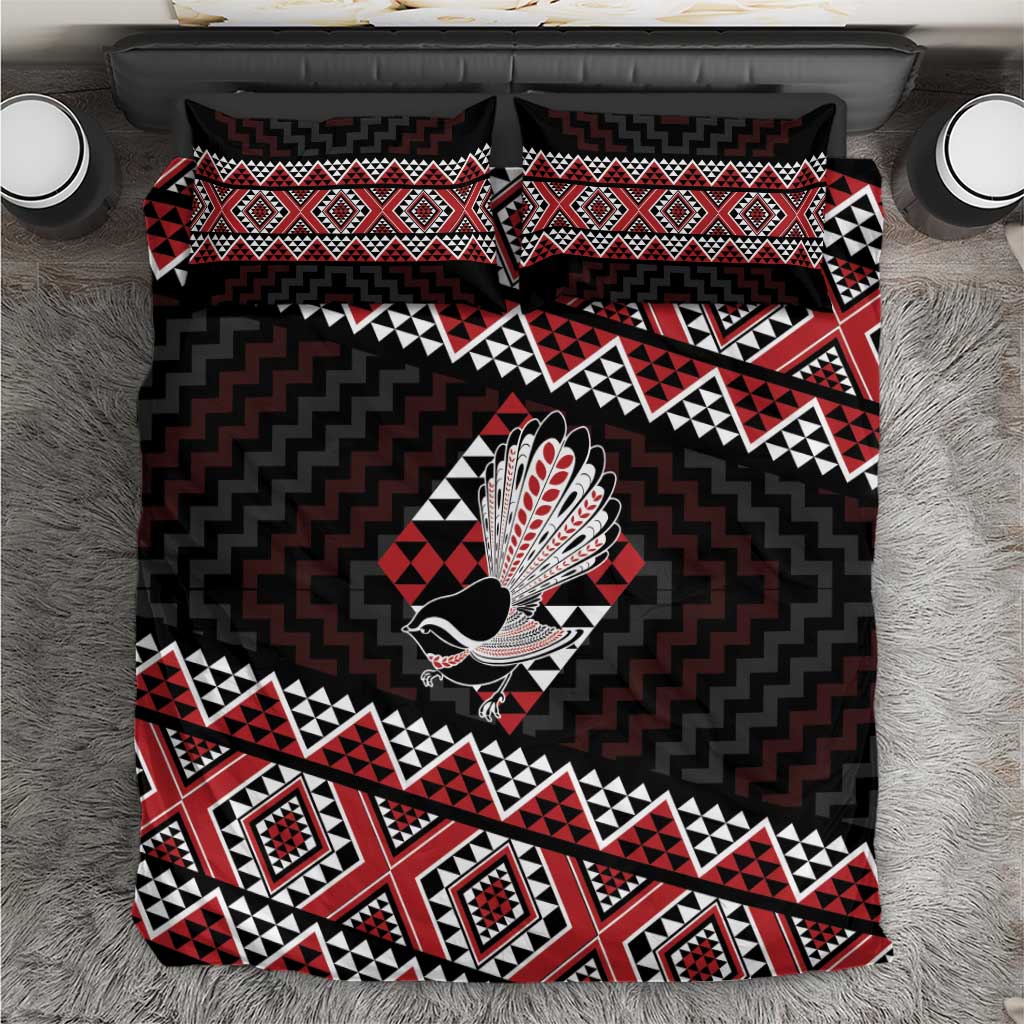 Taniko Aotearoa Bedding Set Poutama Mix Piwakawaka