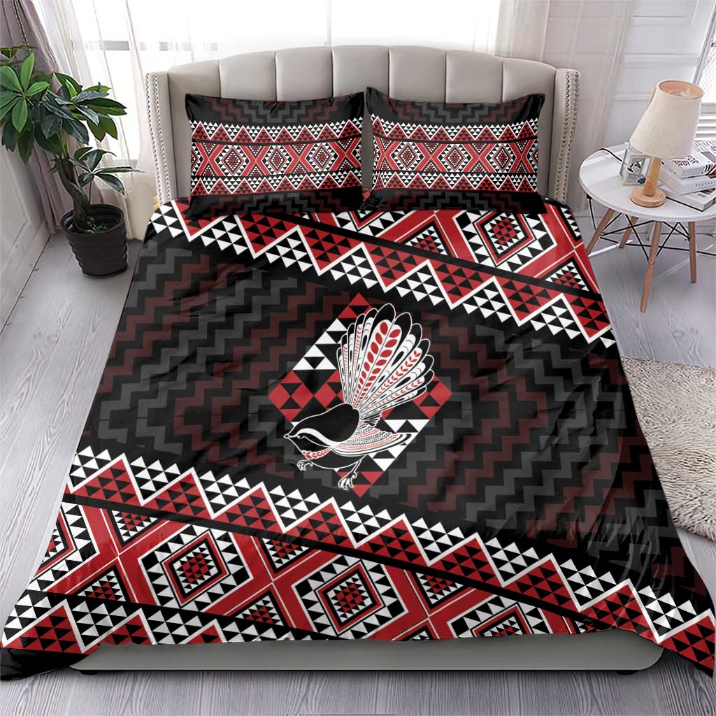 Taniko Aotearoa Bedding Set Poutama Mix Piwakawaka