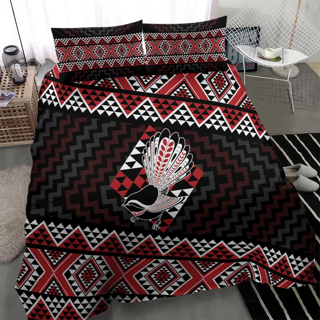 Taniko Aotearoa Bedding Set Poutama Mix Piwakawaka