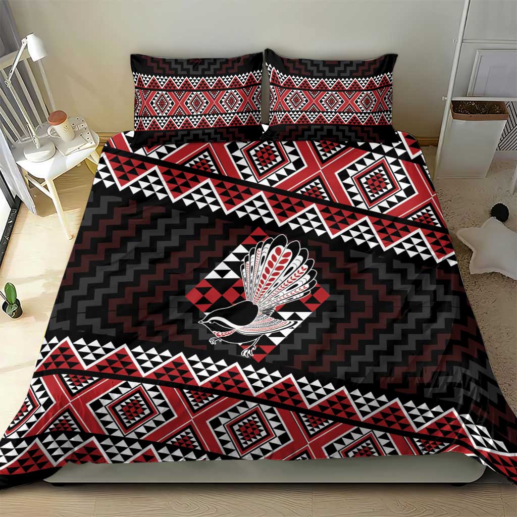 Taniko Aotearoa Bedding Set Poutama Mix Piwakawaka