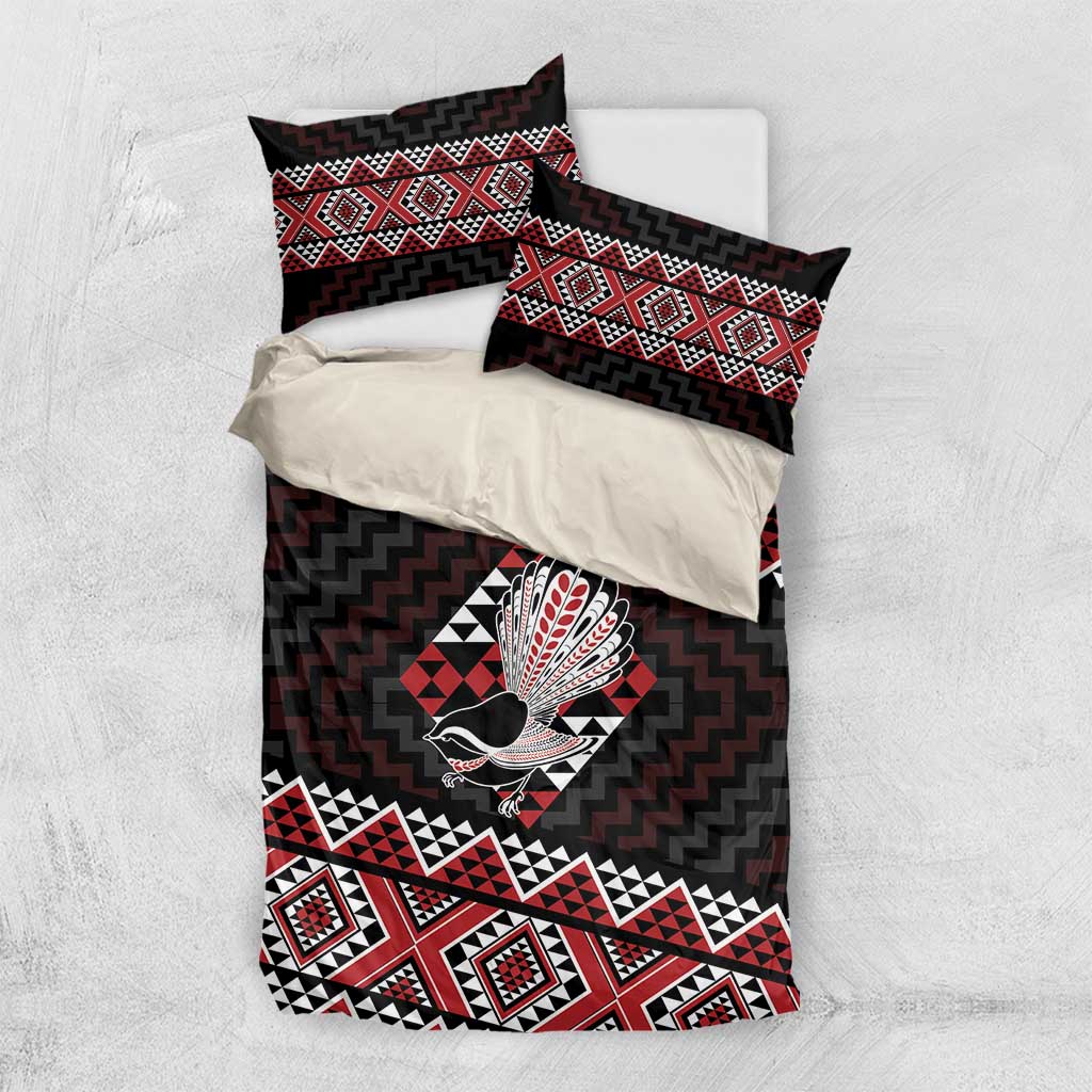 Taniko Aotearoa Bedding Set Poutama Mix Piwakawaka