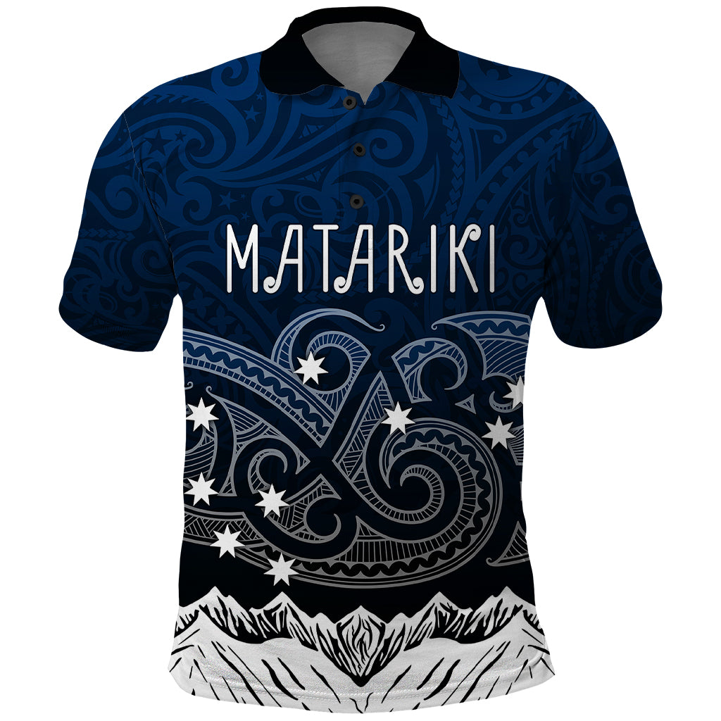 peronsalised-new-zealand-polo-shirt-matariki-maori-patterns-gradient