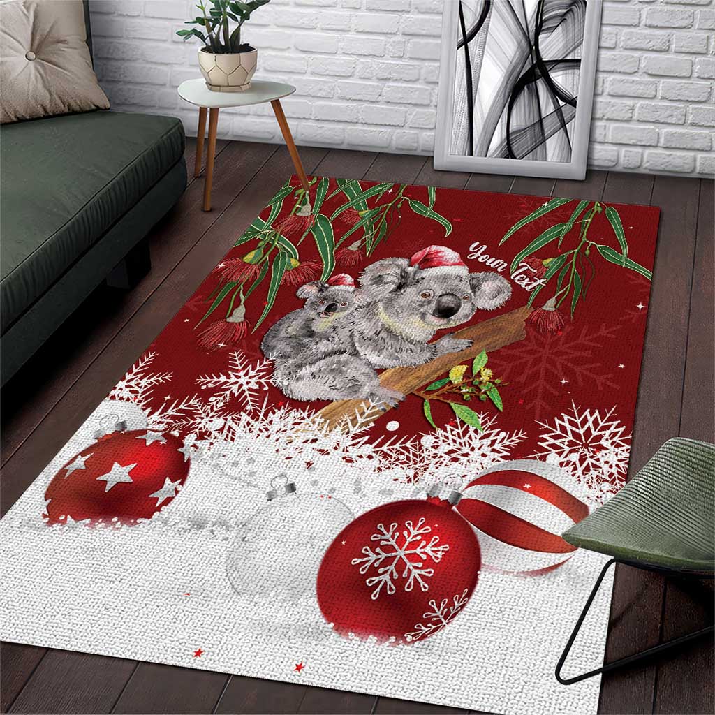 Personalised Aussie Christmas Area Rug Mom & Baby Koala