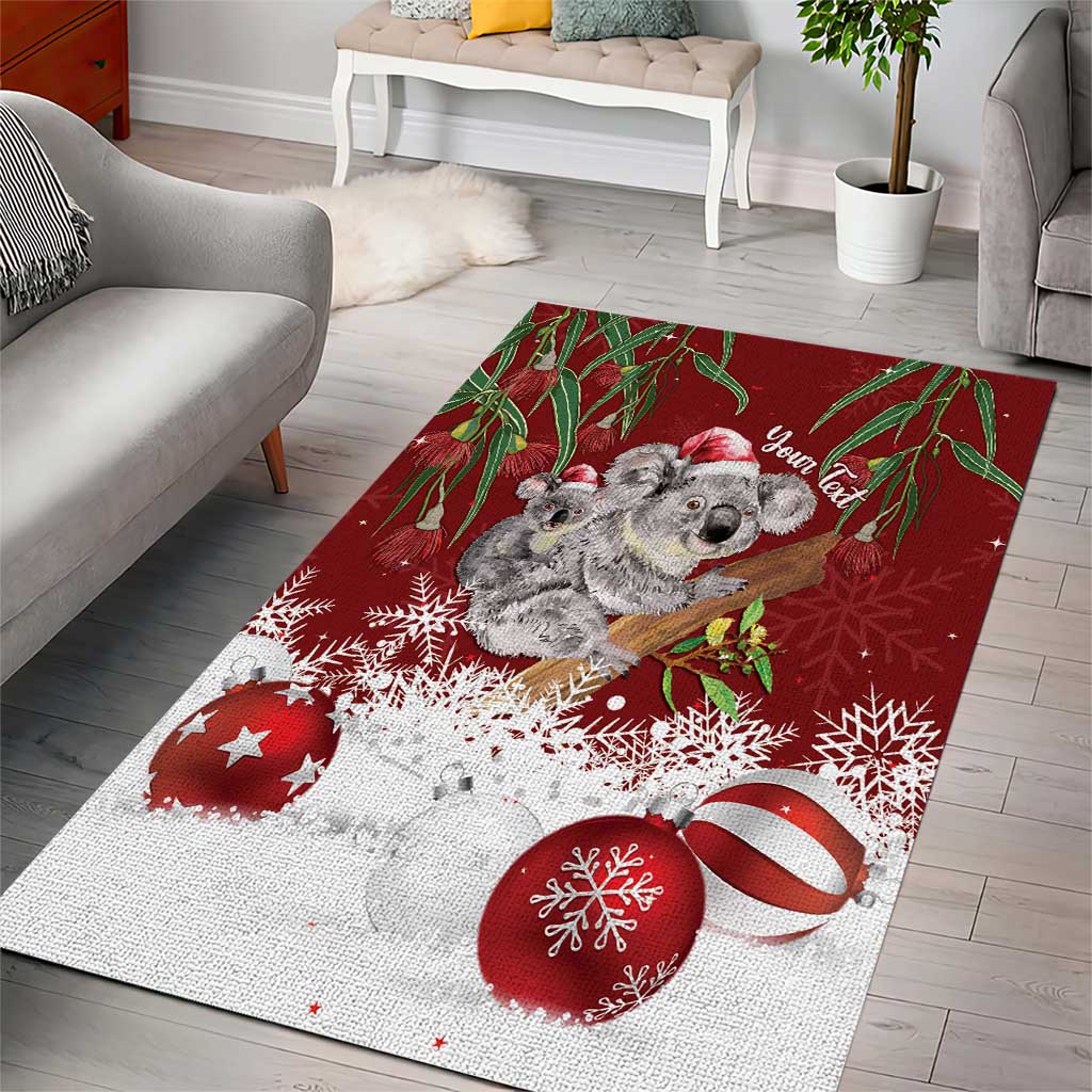 Personalised Aussie Christmas Area Rug Mom & Baby Koala