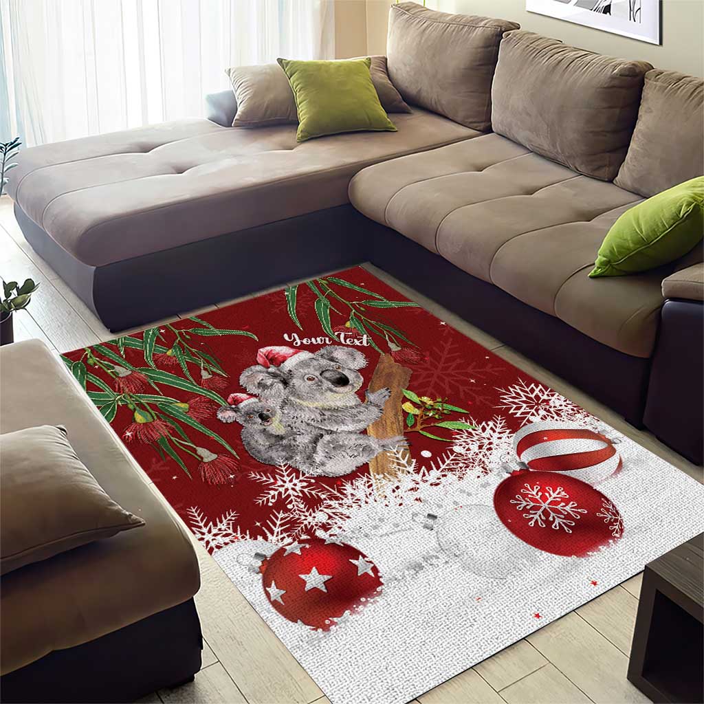 Personalised Aussie Christmas Area Rug Mom & Baby Koala