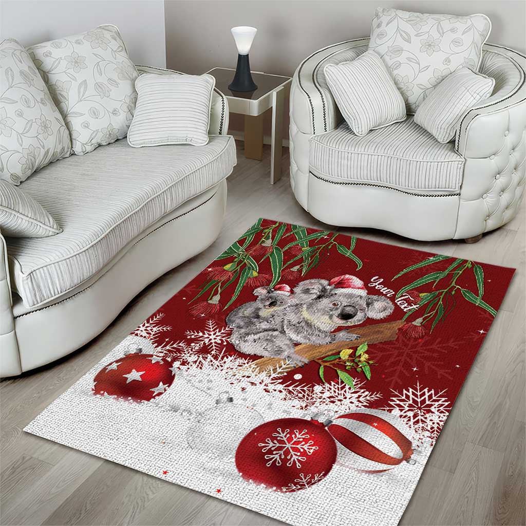 Personalised Aussie Christmas Area Rug Mom & Baby Koala