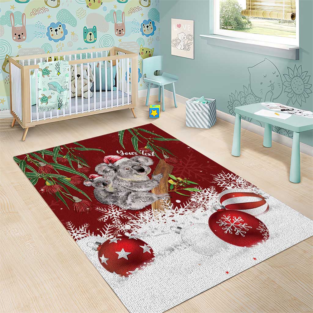 Personalised Aussie Christmas Area Rug Mom & Baby Koala