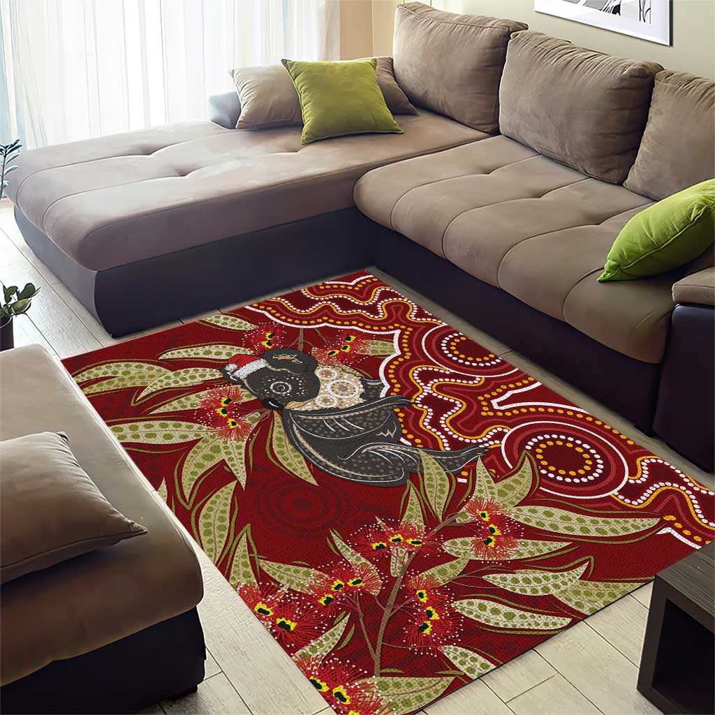 Australia Santa Koala Area Rug Aboriginal Style