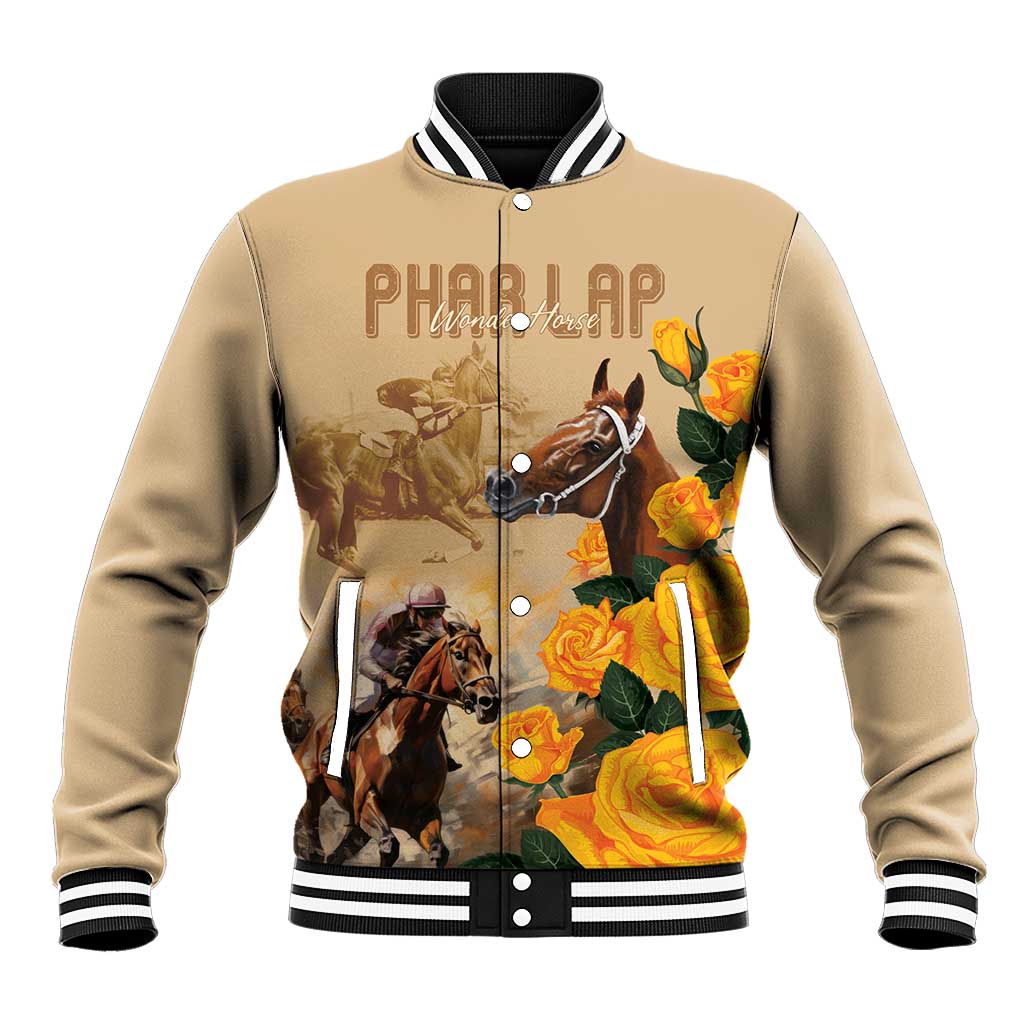 Personalised Melbourne Horse Racing Baseball Jacket Australia Wonder Horse