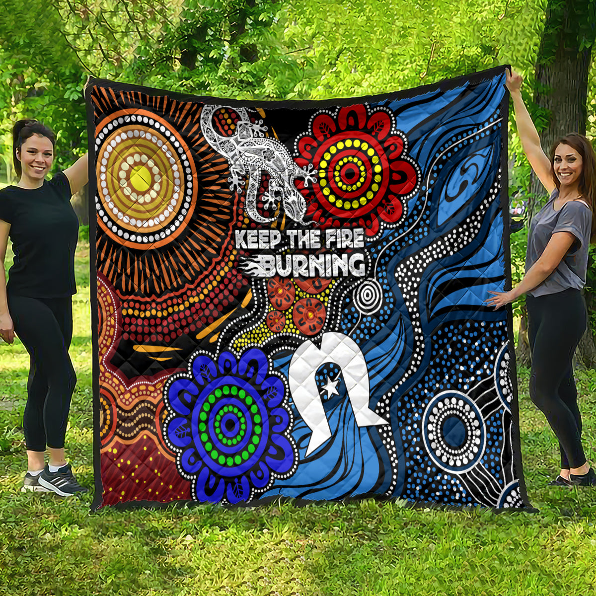 NAIDOC Week 2024 Indigenous Quilt Keep The Fire Burning