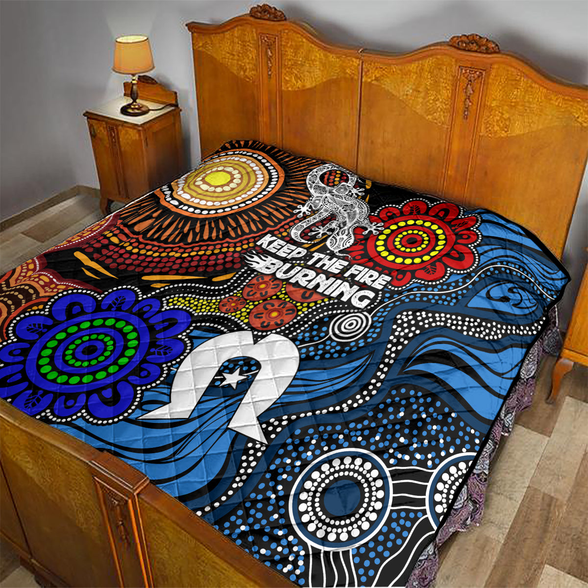 NAIDOC Week 2024 Indigenous Quilt Keep The Fire Burning