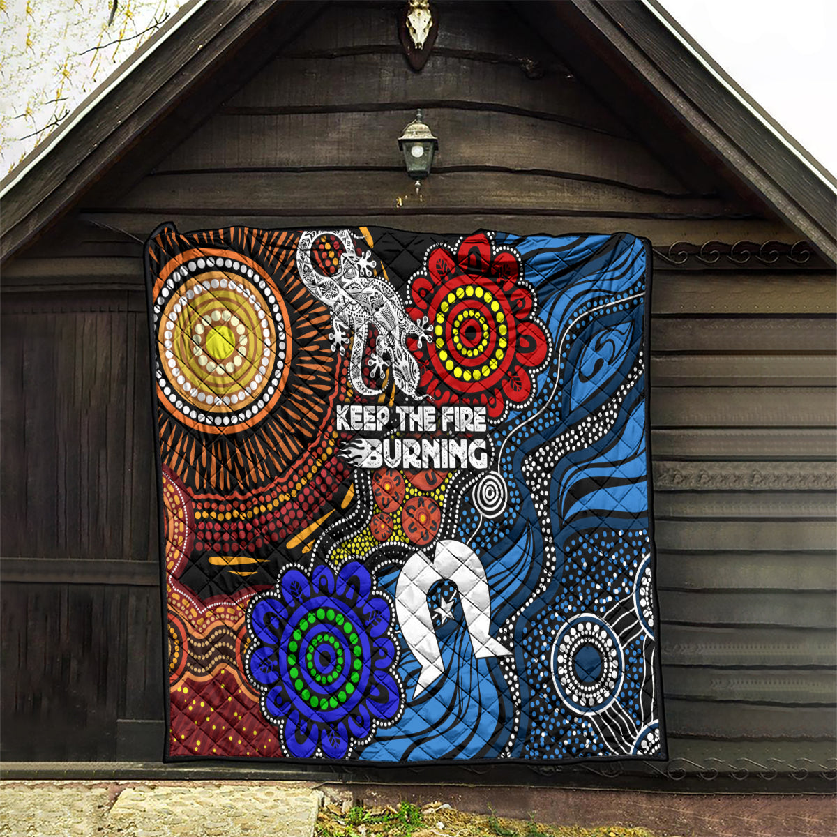 NAIDOC Week 2024 Indigenous Quilt Keep The Fire Burning