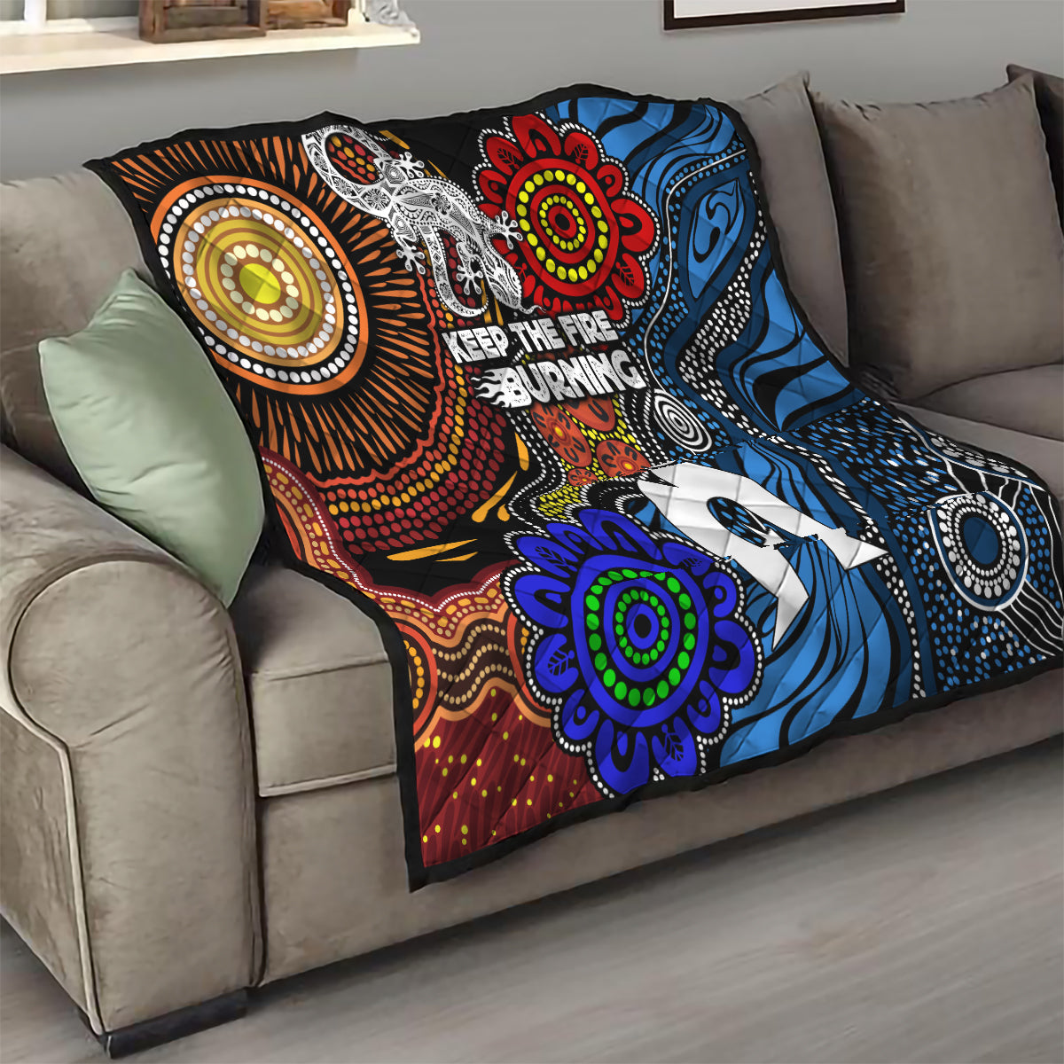 NAIDOC Week 2024 Indigenous Quilt Keep The Fire Burning