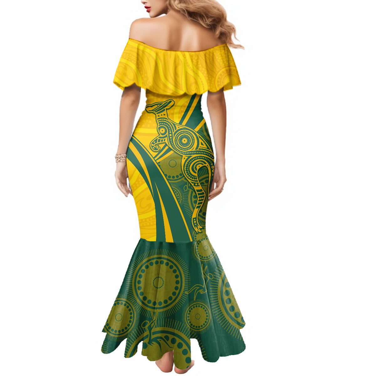 personalised-australia-soccer-matildas-indigenous-mermaid-dress-world-cup-2023