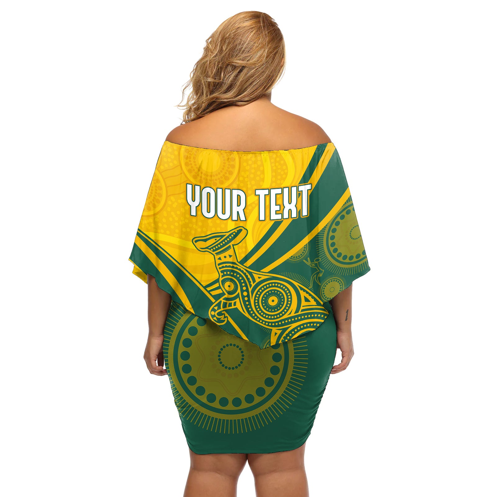 personalised-australia-soccer-matildas-indigenous-off-shoulder-short-dress-world-cup-2023