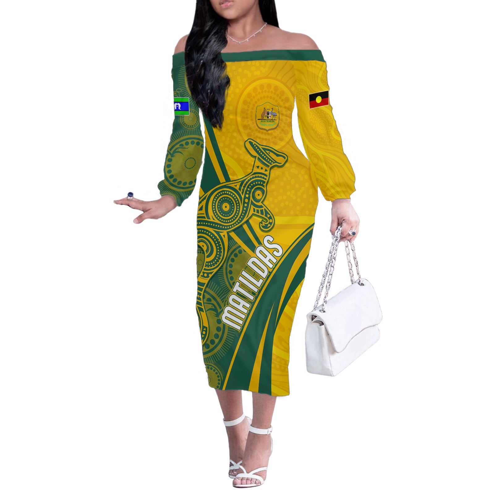 personalised-australia-soccer-matildas-indigenous-off-the-shoulder-long-sleeve-dress-world-cup-2023