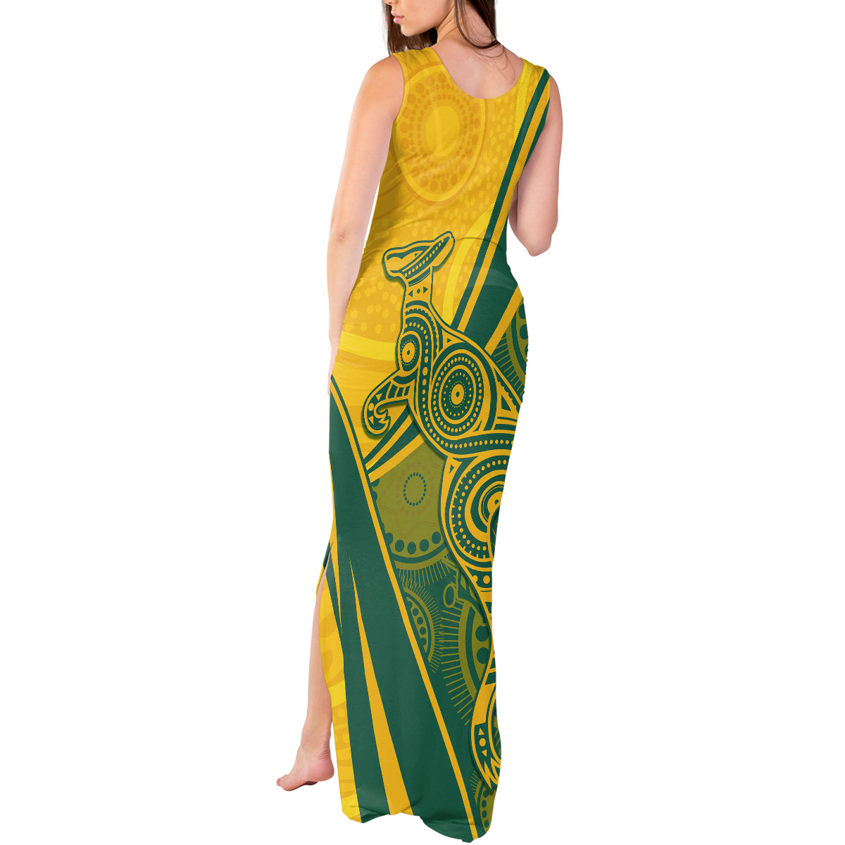 personalised-australia-soccer-matildas-indigenous-tank-maxi-dress-world-cup-2023