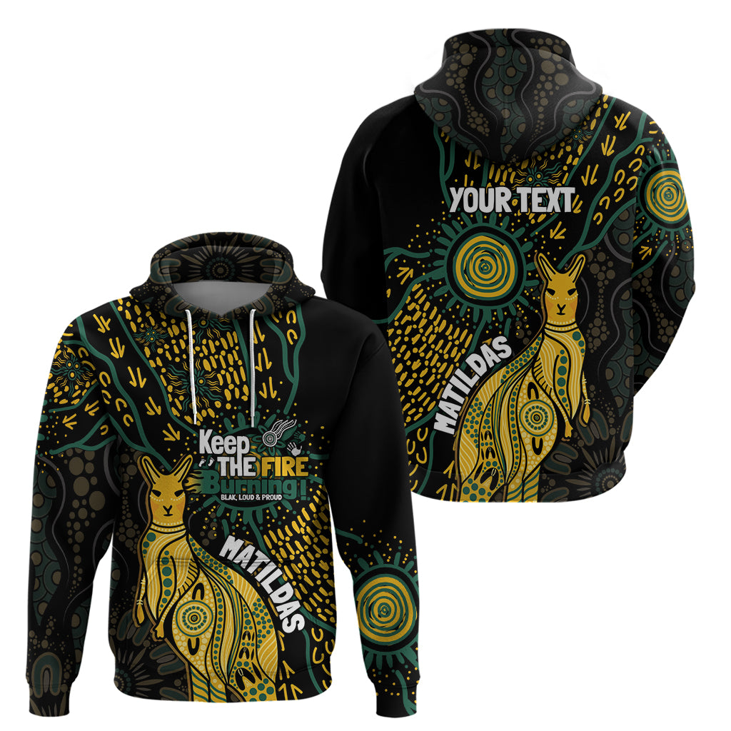 Australia Matildas Indigenous Hoodie NAIDOC 2024 Keep The Fire Burning