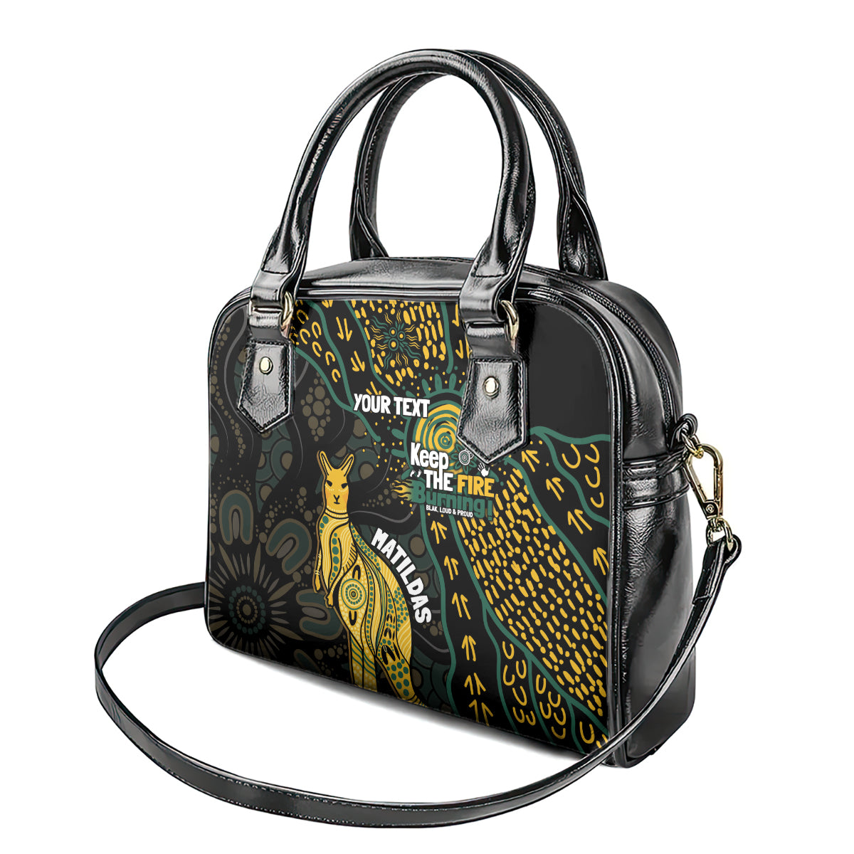 Australia Matildas Indigenous Shoulder Handbag NAIDOC 2024 Keep The Fire Burning