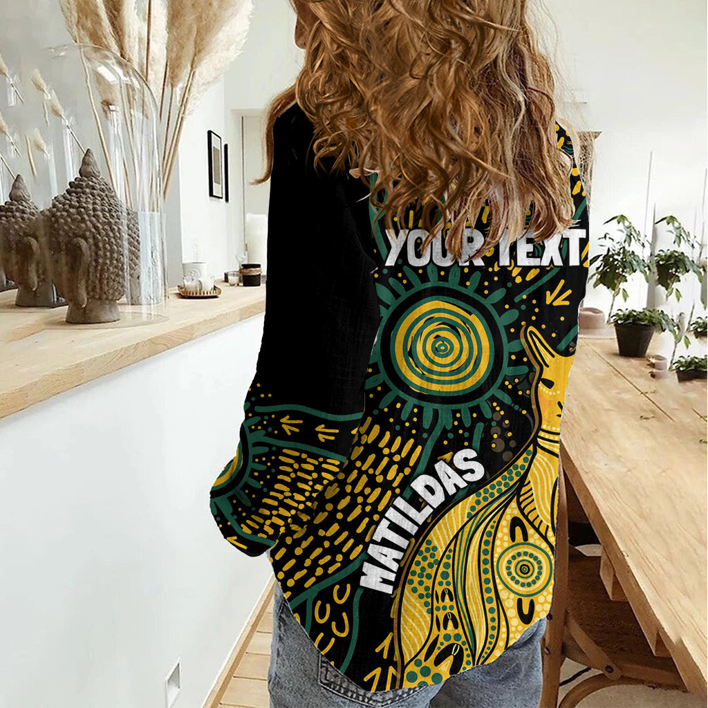 Australia Matildas Indigenous Women Casual Shirt NAIDOC 2024 Keep The Fire Burning