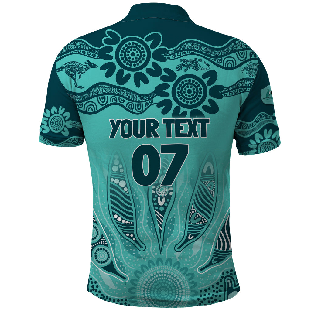 Australia Matildas Indigenous Polo Shirt NAIDOC 2024 Turquoise Color