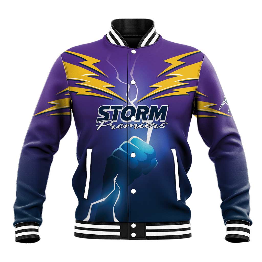 Storm Premiers Custom Baseball Jacket Thunder Catcher