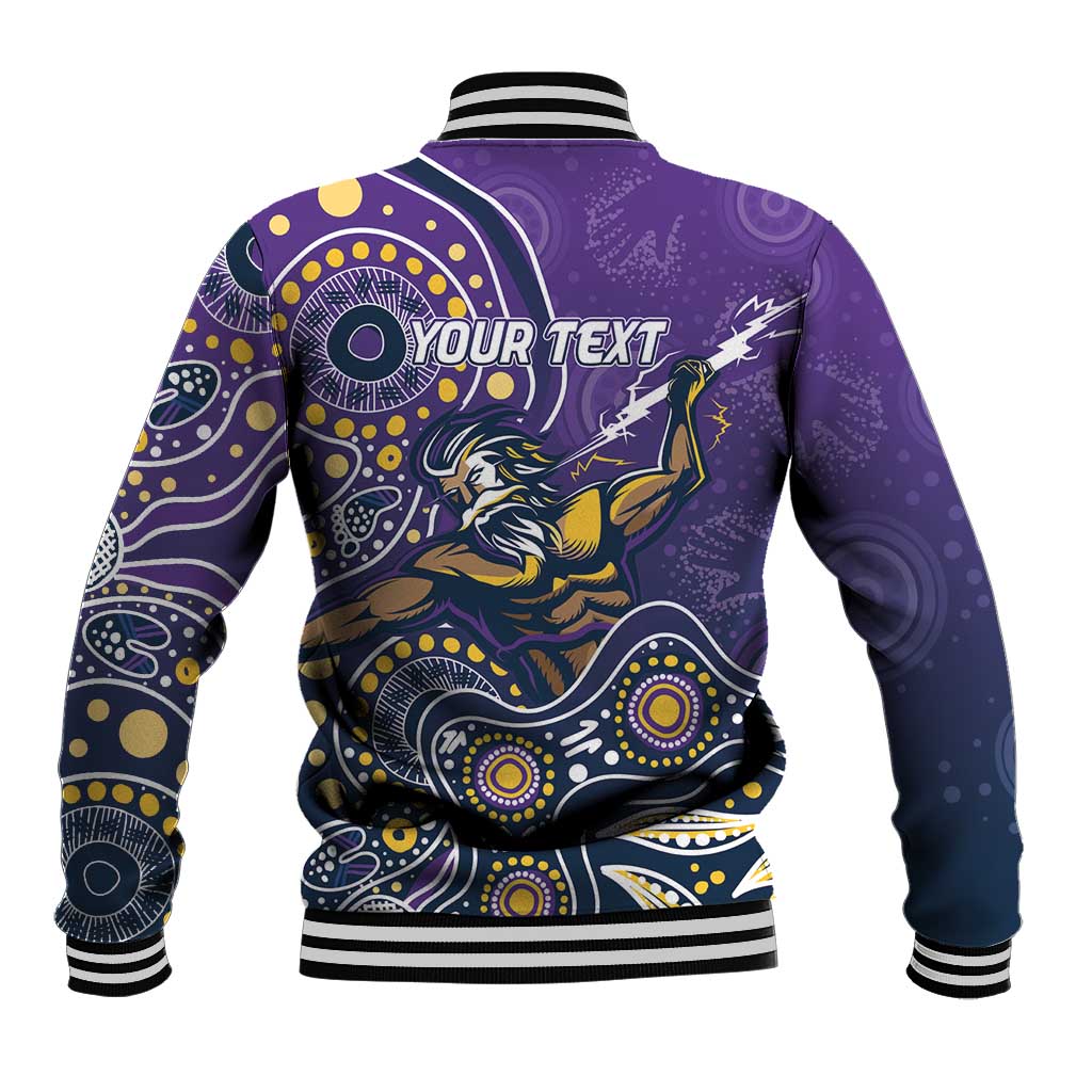 Personalised Storm Rugby Aboriginal Baseball Jacket 2024 GO Storms