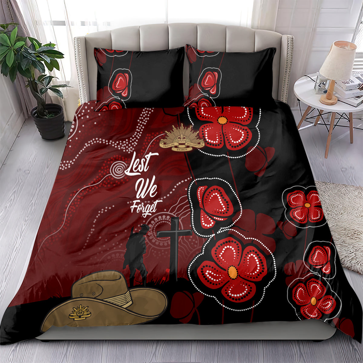 ANZAC Aboriginal Australia Bedding Set For the Fallen