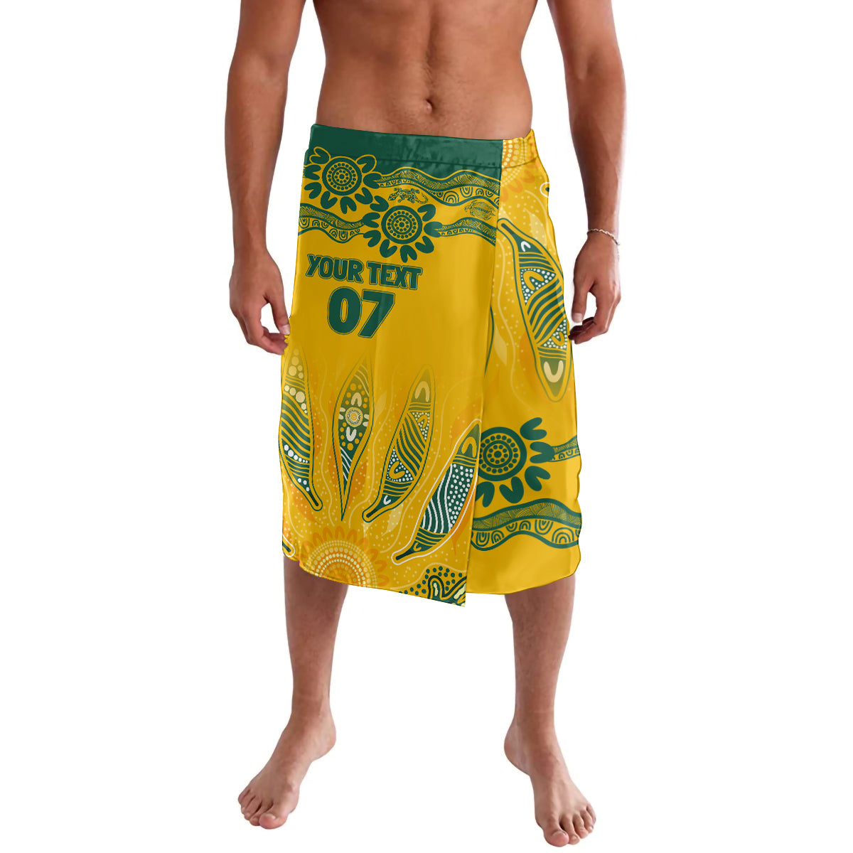 Custom Socceroos NAIDOC Week 2024 Lavalava Indigenous Burning Fire National Colors