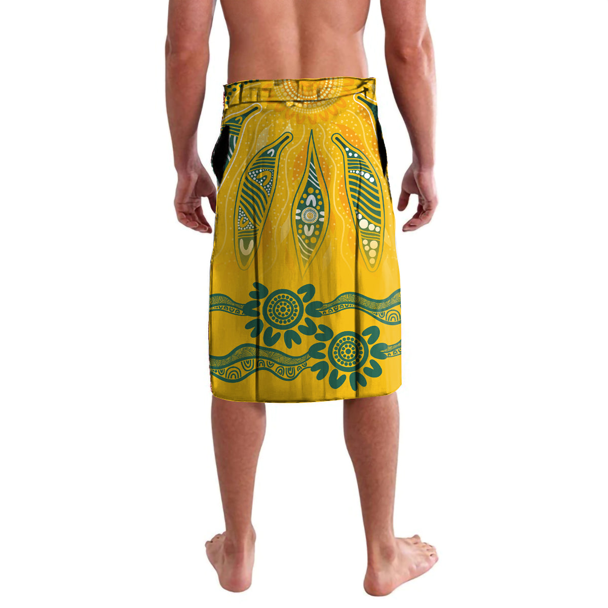 Custom Socceroos NAIDOC Week 2024 Lavalava Indigenous Burning Fire National Colors