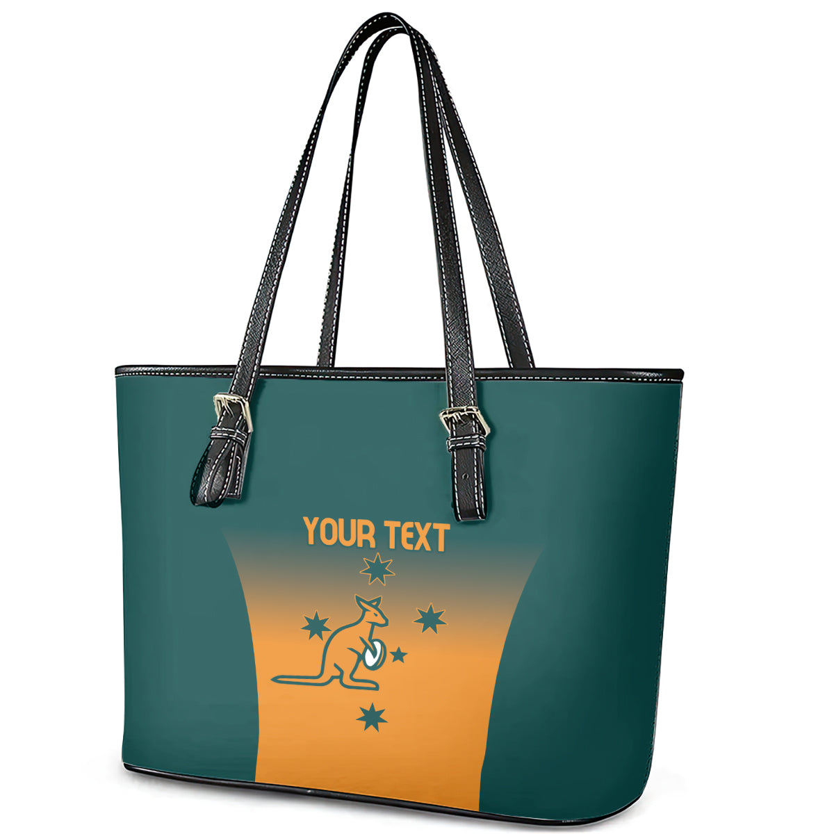 Custom Wallaroos Womens Rugby Leather Tote Bag Sporty Style