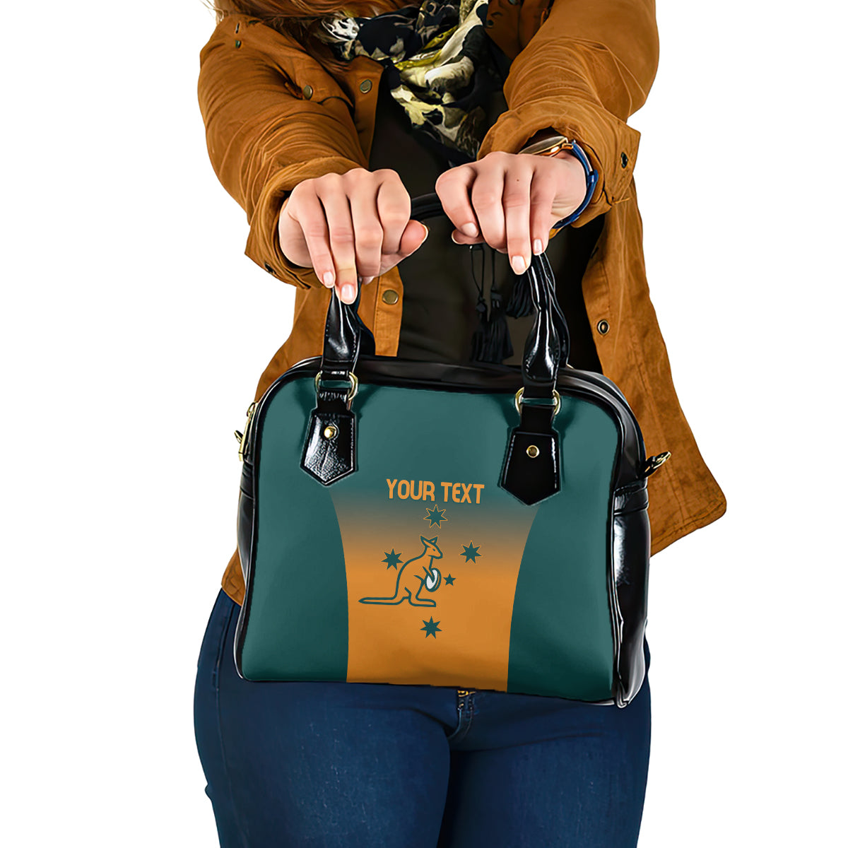 Custom Wallaroos Womens Rugby Shoulder Handbag Sporty Style