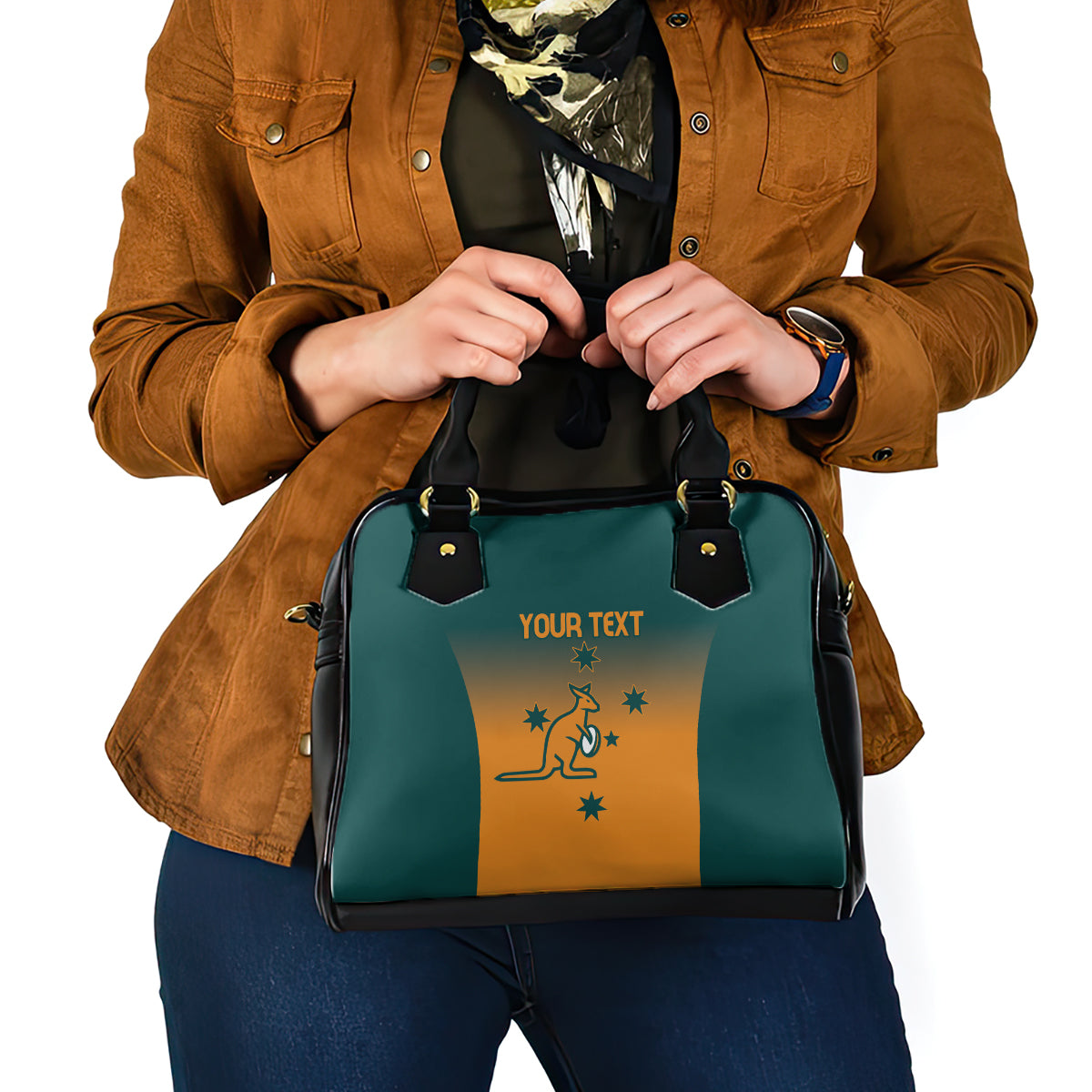 Custom Wallaroos Womens Rugby Shoulder Handbag Sporty Style