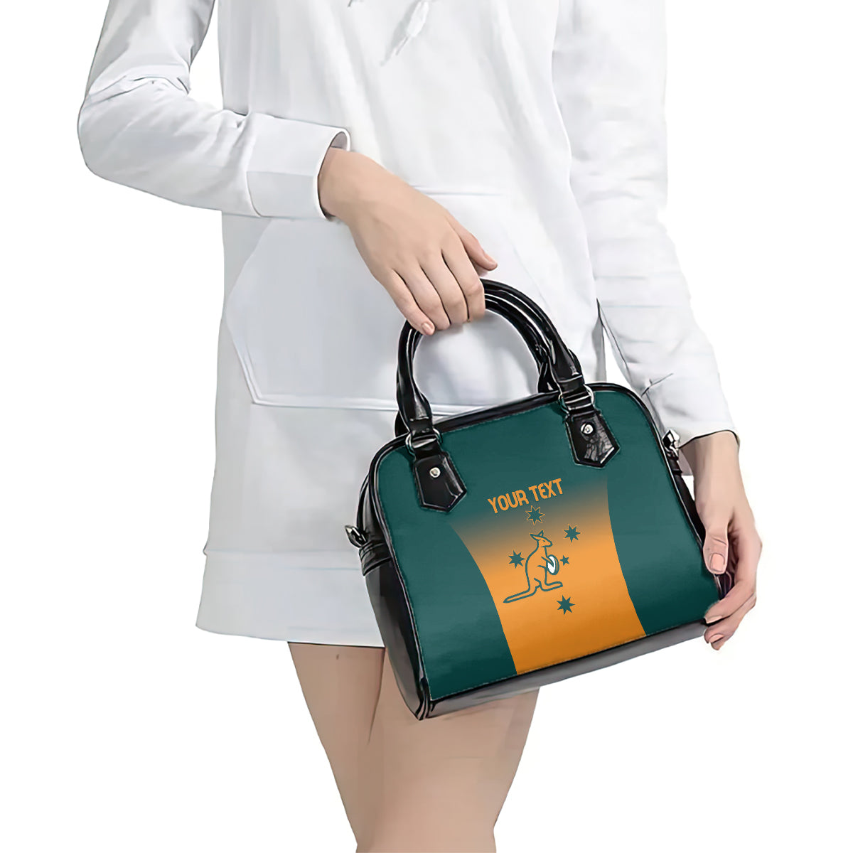 Custom Wallaroos Womens Rugby Shoulder Handbag Sporty Style