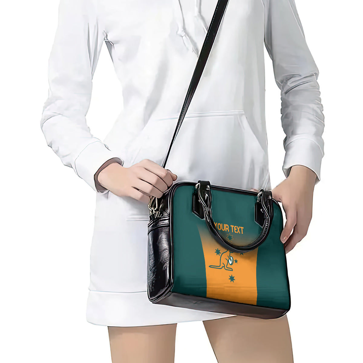 Custom Wallaroos Womens Rugby Shoulder Handbag Sporty Style