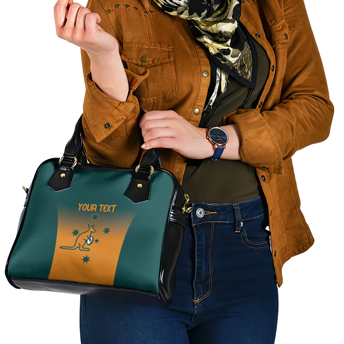 Custom Wallaroos Womens Rugby Shoulder Handbag Sporty Style