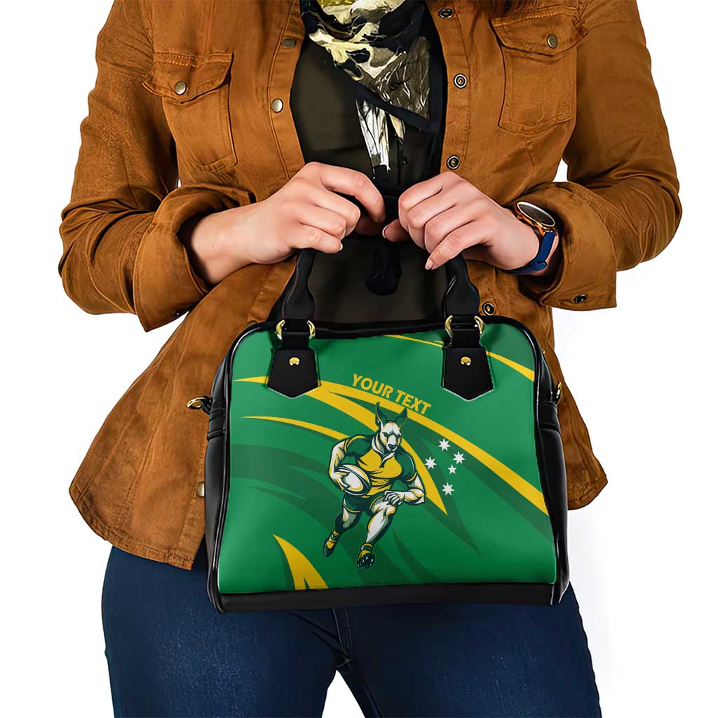 Personalized Australia Rugby Champion Shoulder Handbag Wallabies Mascot with Sporty Style